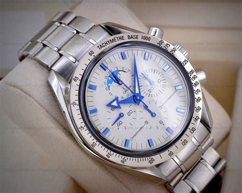 omega speedmaster moonphase white dial